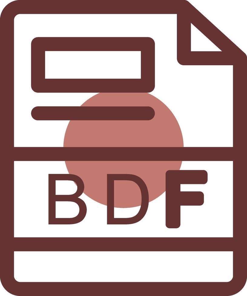 bdf creativo icono diseño vector