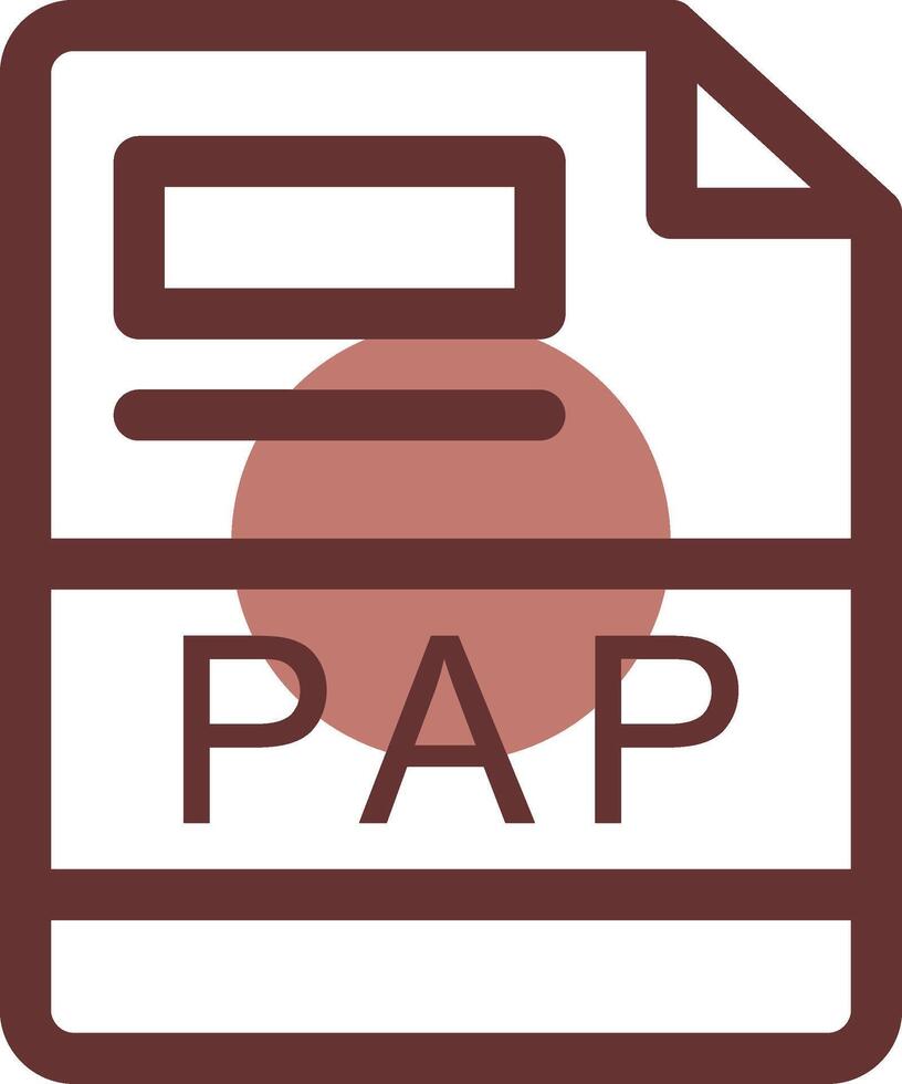 PAP Creative Icon Design vector