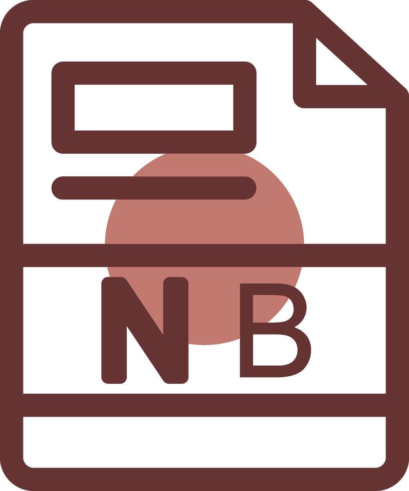 NB Creative Icon Design vector