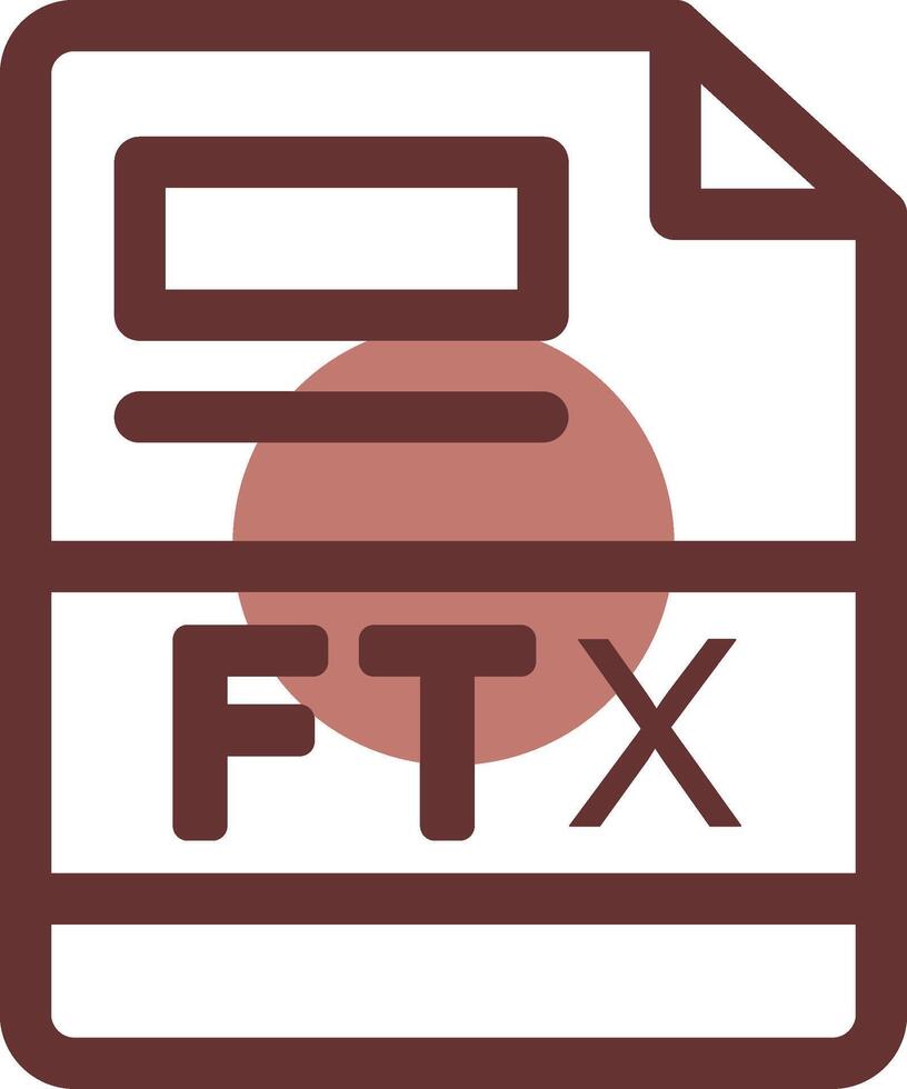 ftx creativo icono diseño vector