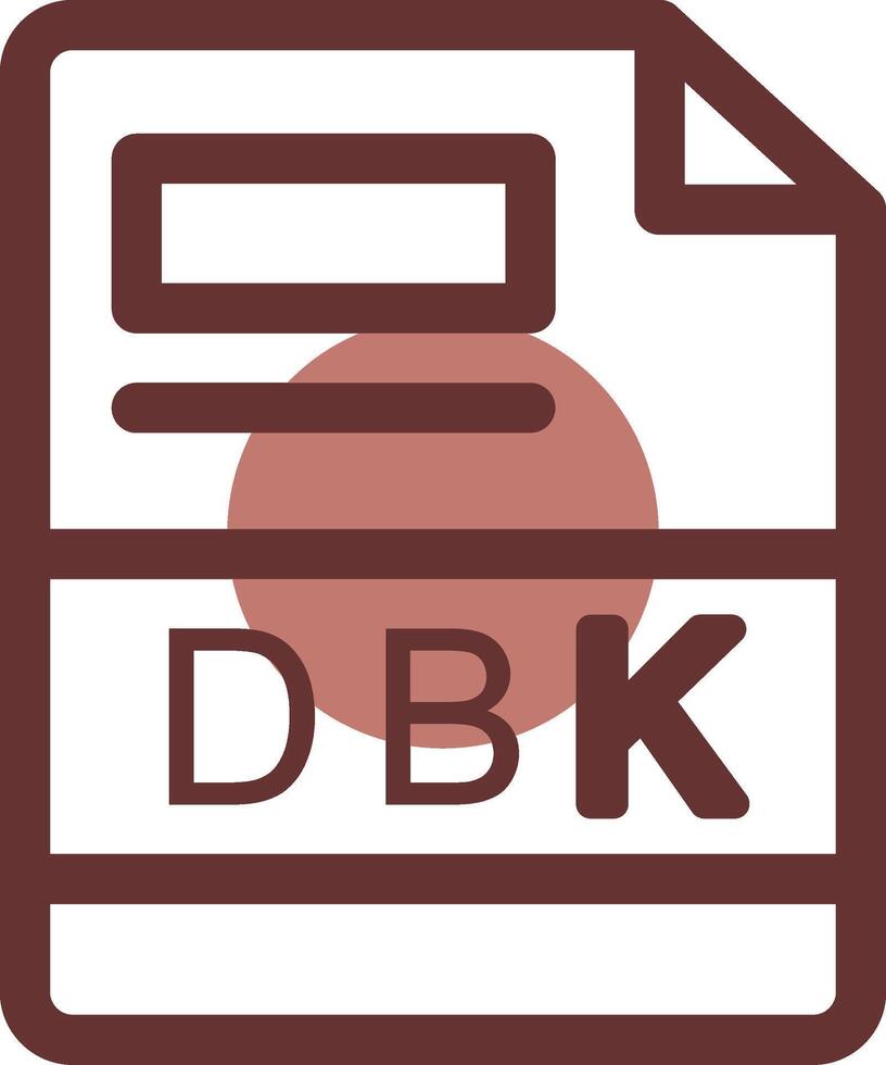 dbk creativo icono diseño vector