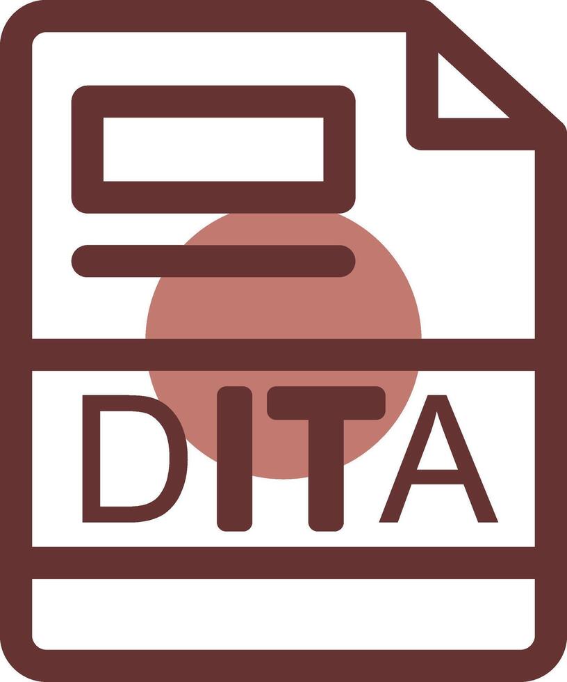 dita creativo icono diseño vector