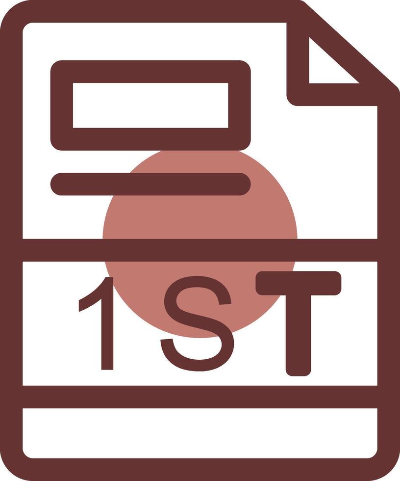 1ST Creative Icon Design vector
