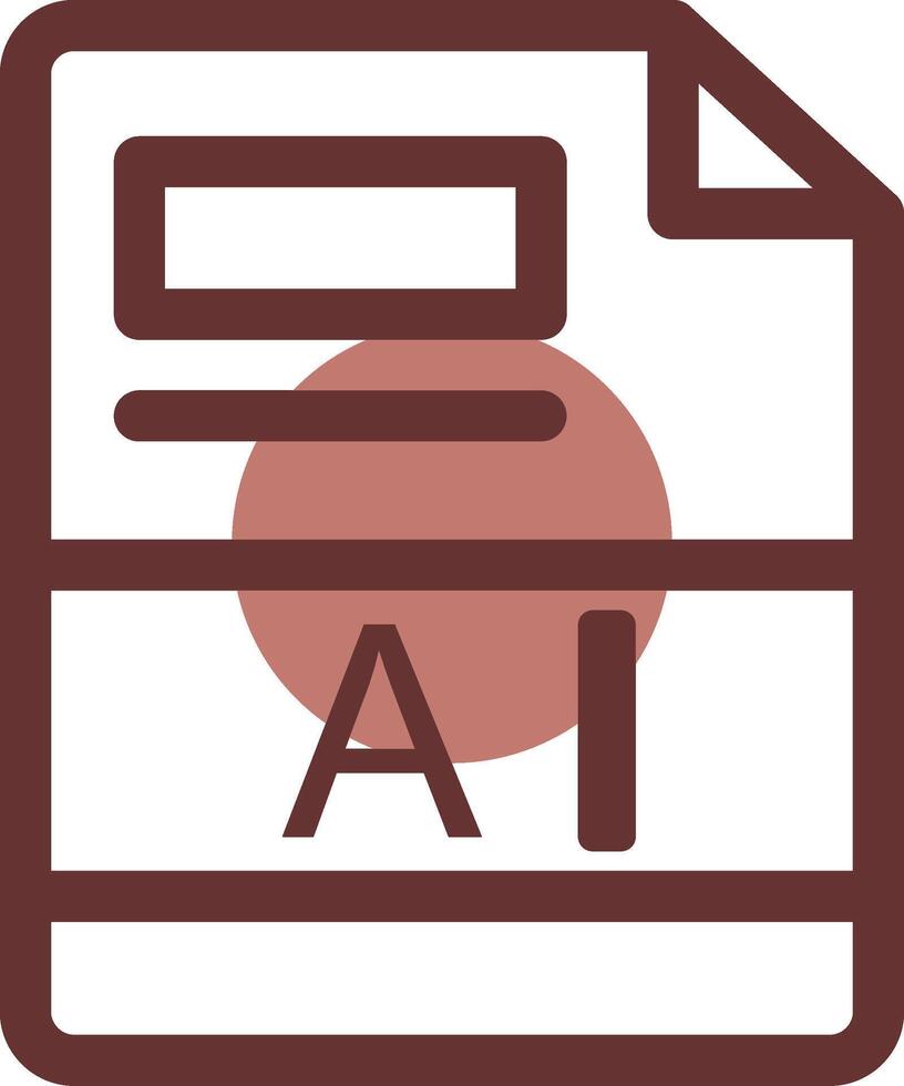 AI Creative Icon Design vector