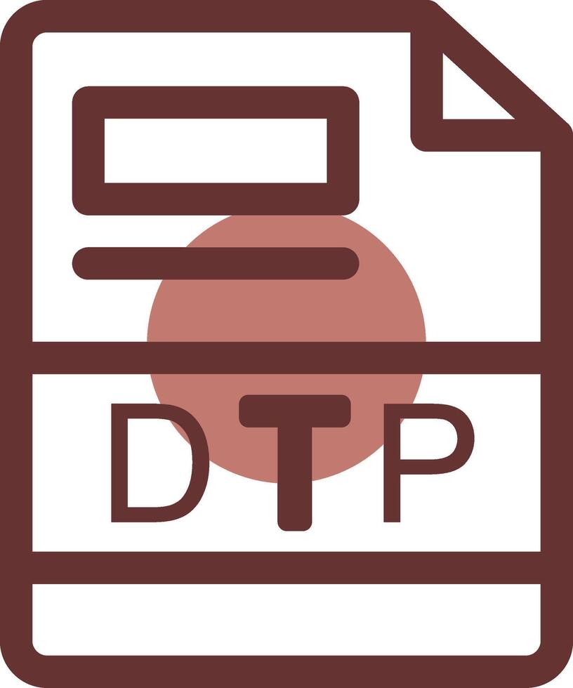 DTP Creative Icon Design vector