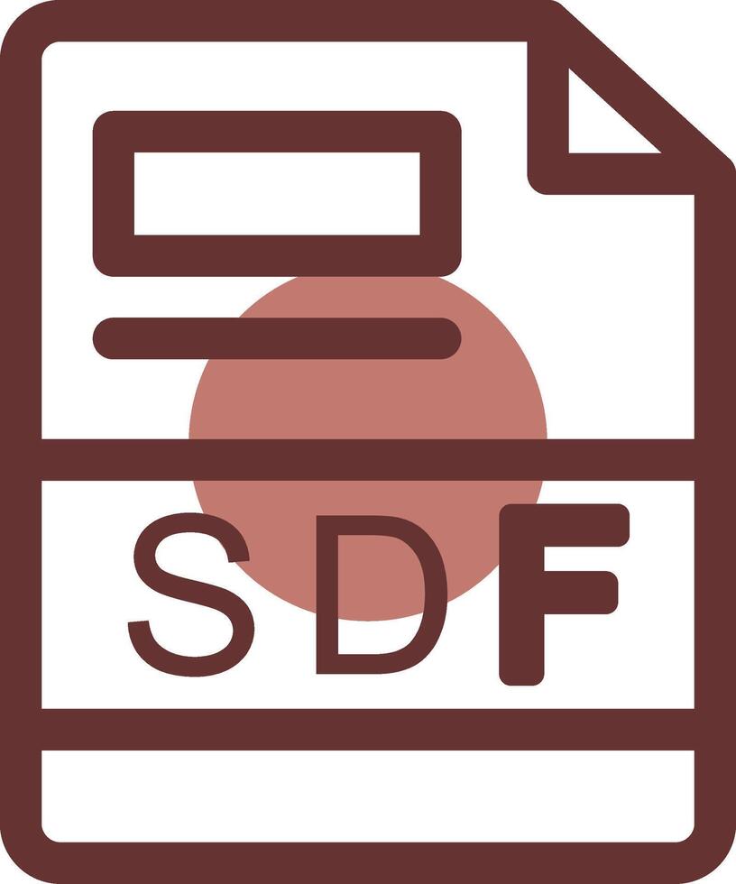 sdf creativo icono diseño vector