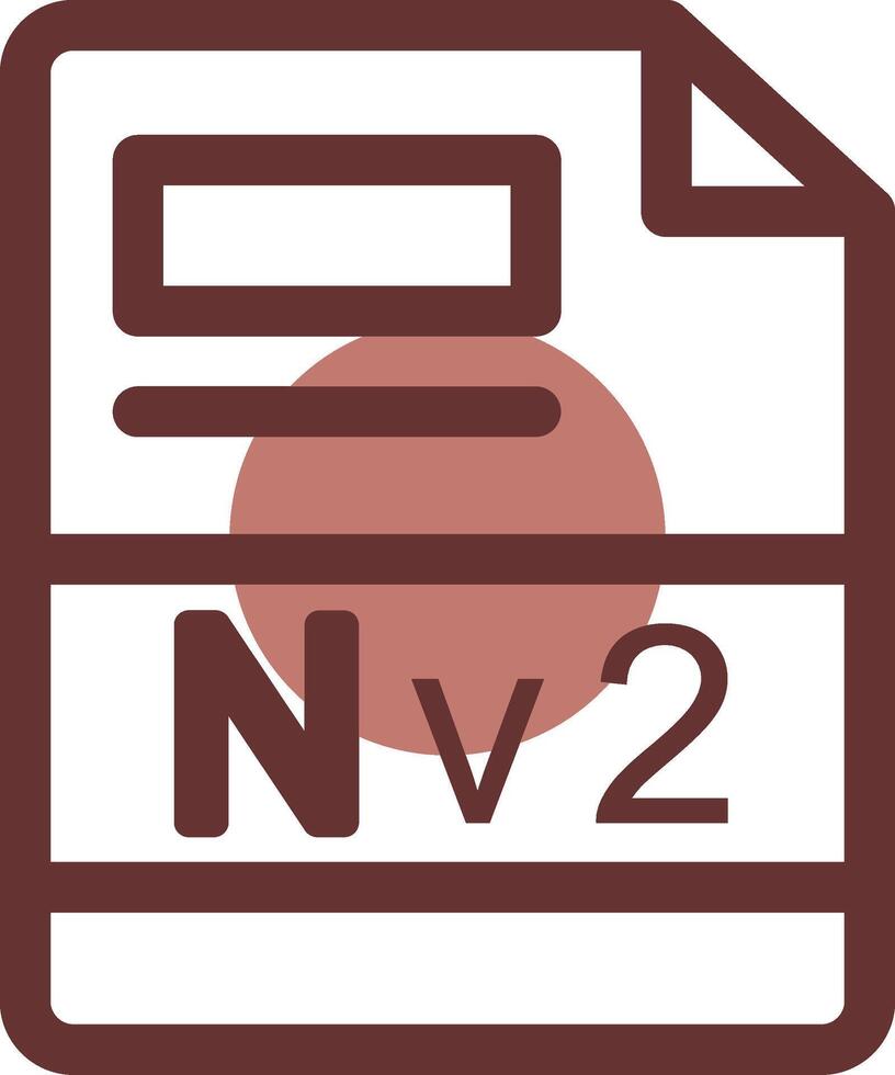nv2 creativo icono diseño vector