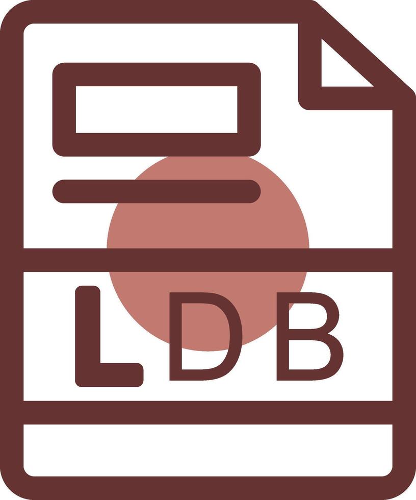 ldb creativo icono diseño vector