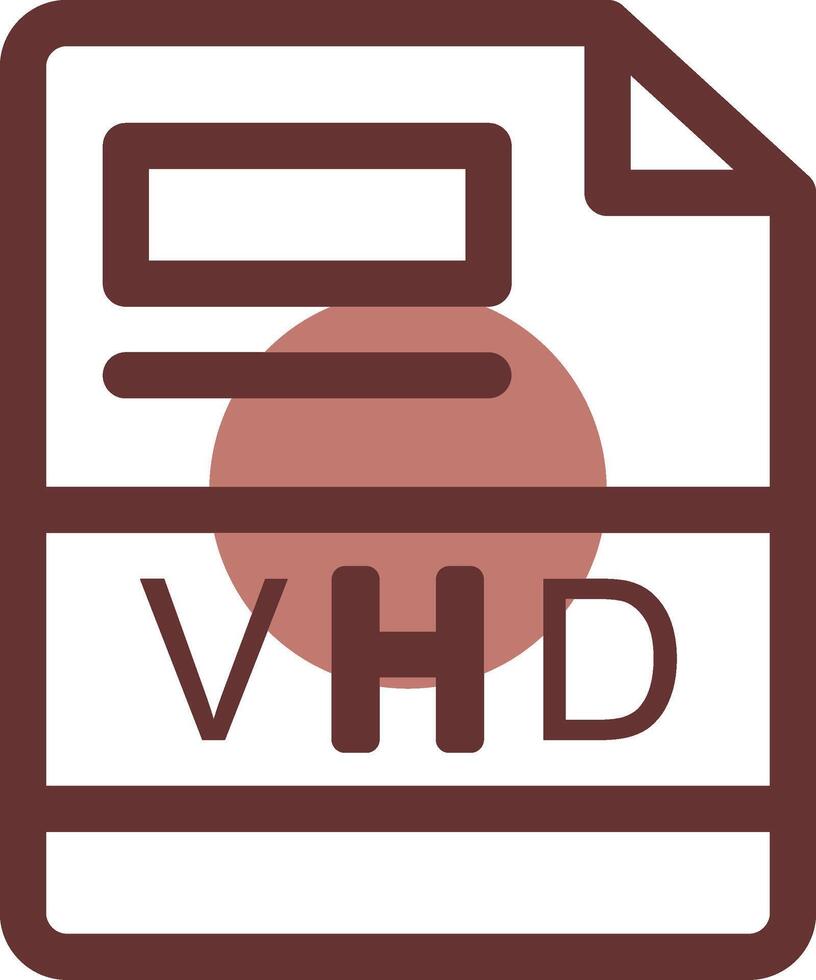 vhd creativo icono diseño vector