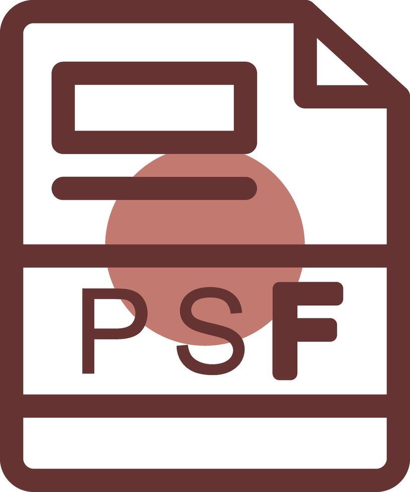 PSF Creative Icon Design vector