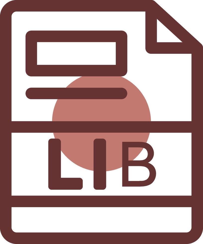 LIB Creative Icon Design vector