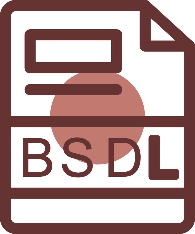 BSDL Creative Icon Design vector