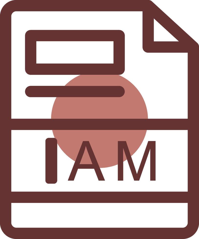 IAM Creative Icon Design vector