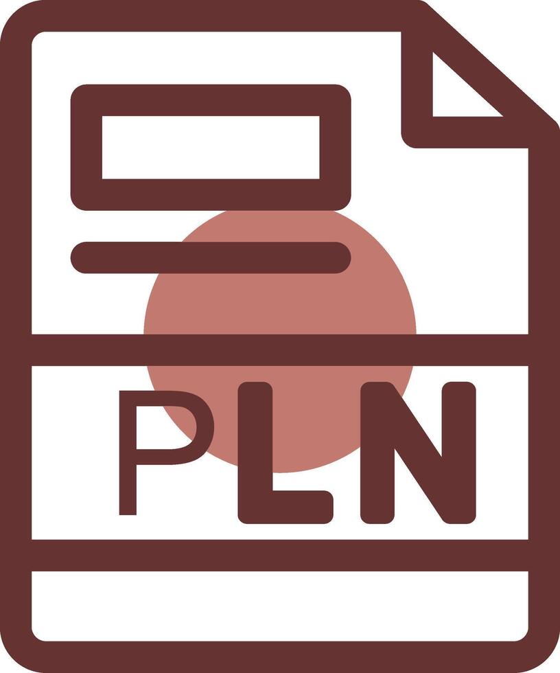 PLN Creative Icon Design vector