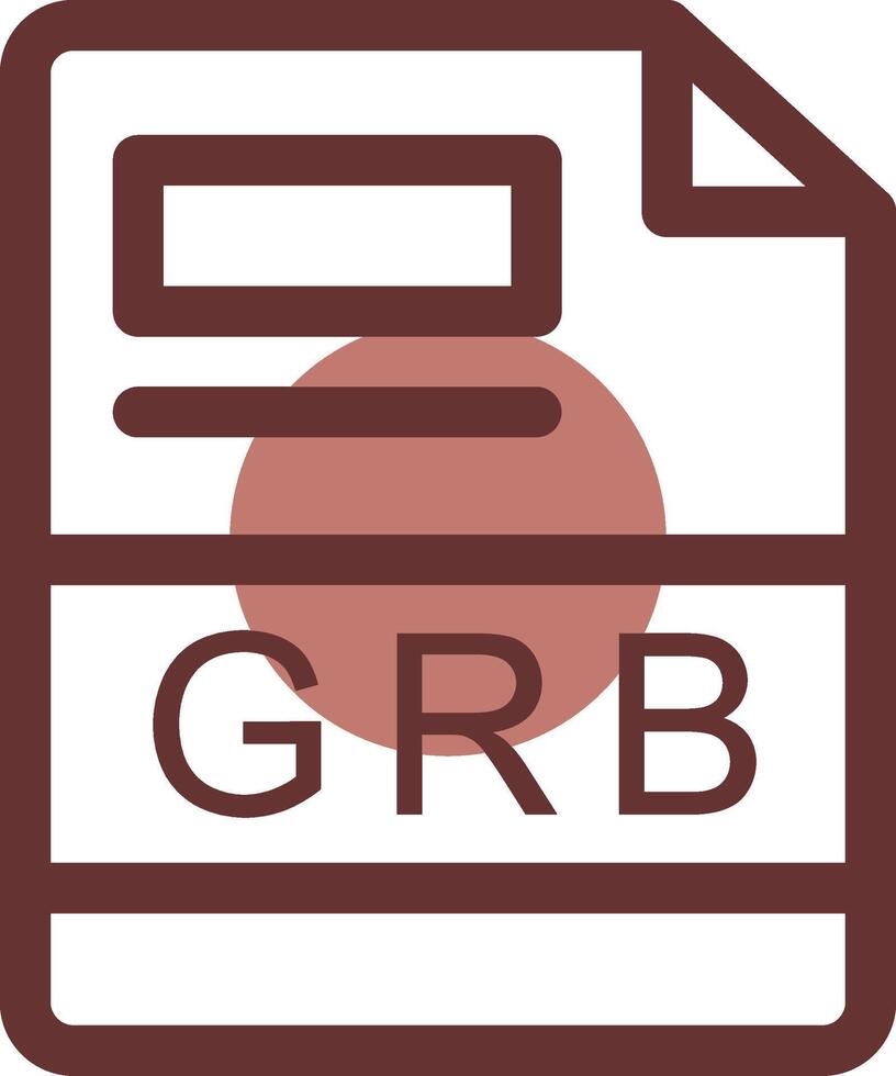 GRB Creative Icon Design vector