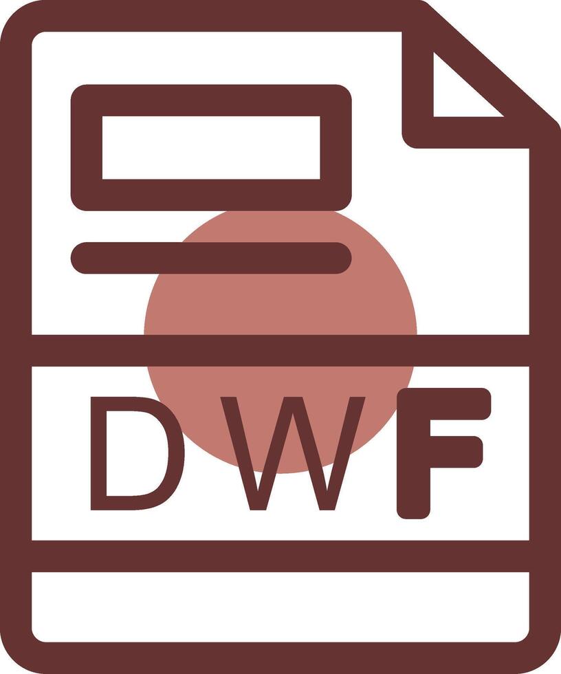 DWF Creative Icon Design vector