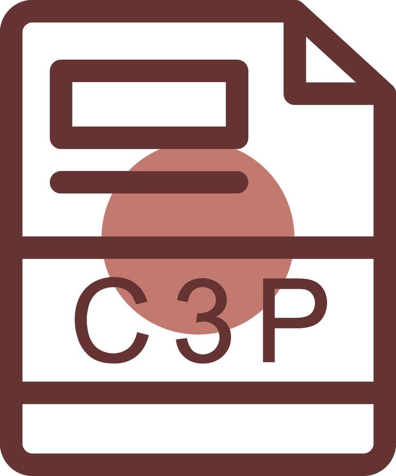 c3p creativo icono diseño vector