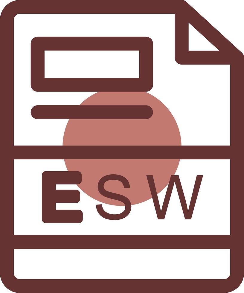 esw creativo icono diseño vector