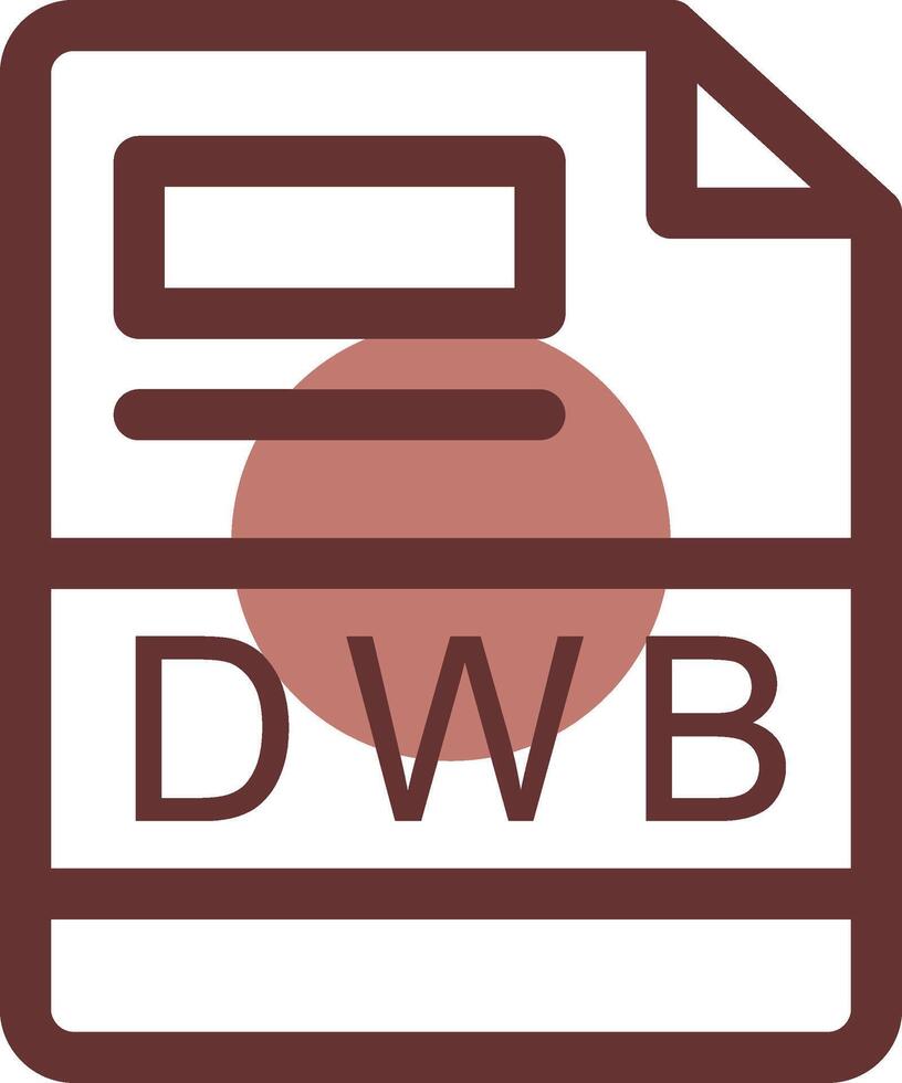 dwb creativo icono diseño vector