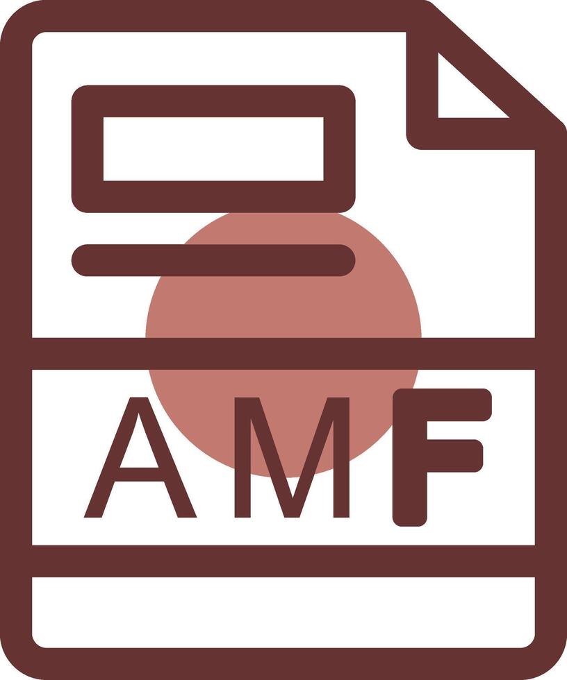 amf creativo icono diseño vector