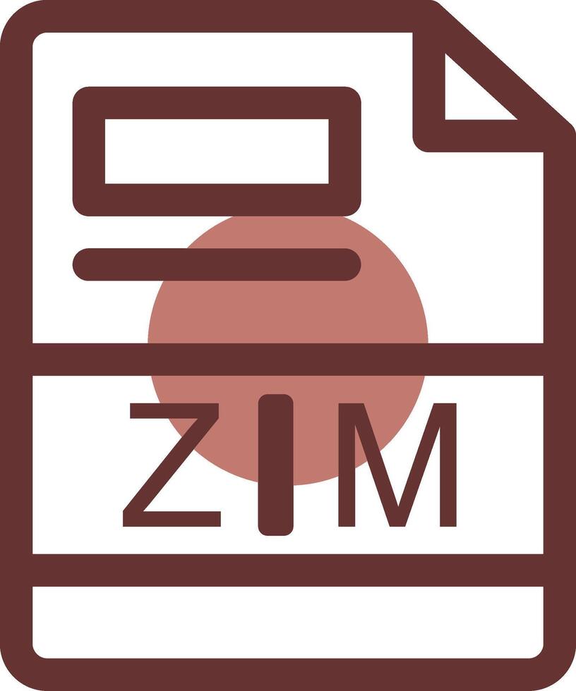 ZIM Creative Icon Design vector