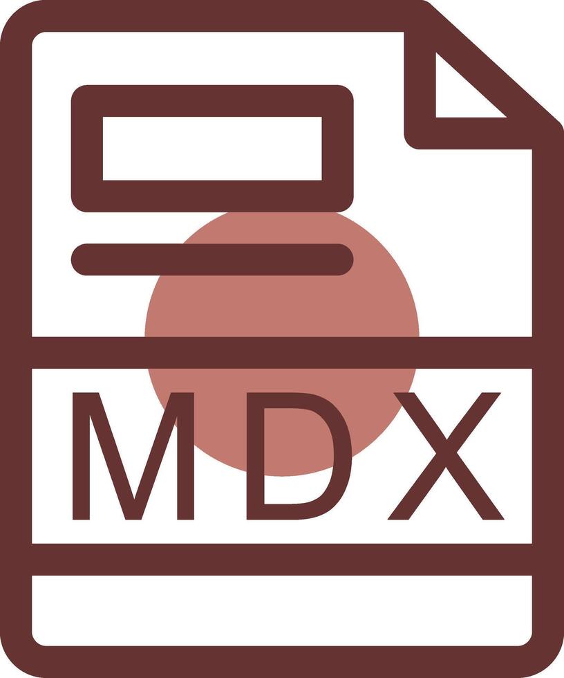 mdx creativo icono diseño vector