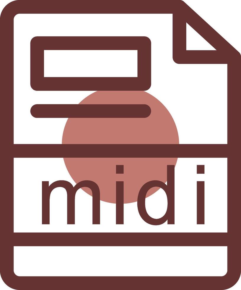 midi Creative Icon Design vector