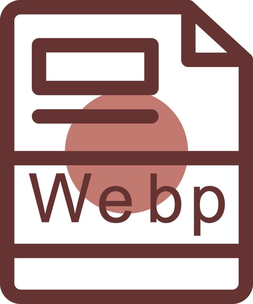 webp creativo icono diseño vector
