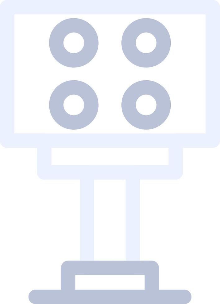 Stadium Light Creative Icon Design vector