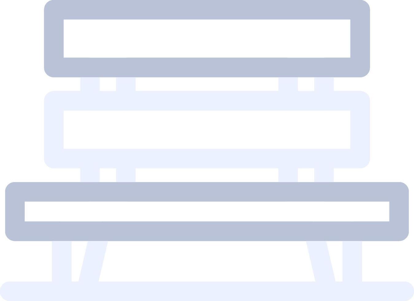 Bench Creative Icon Design vector