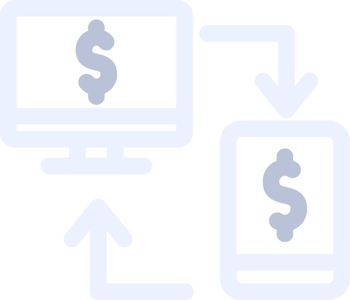 Online Transfer Creative Icon Design vector