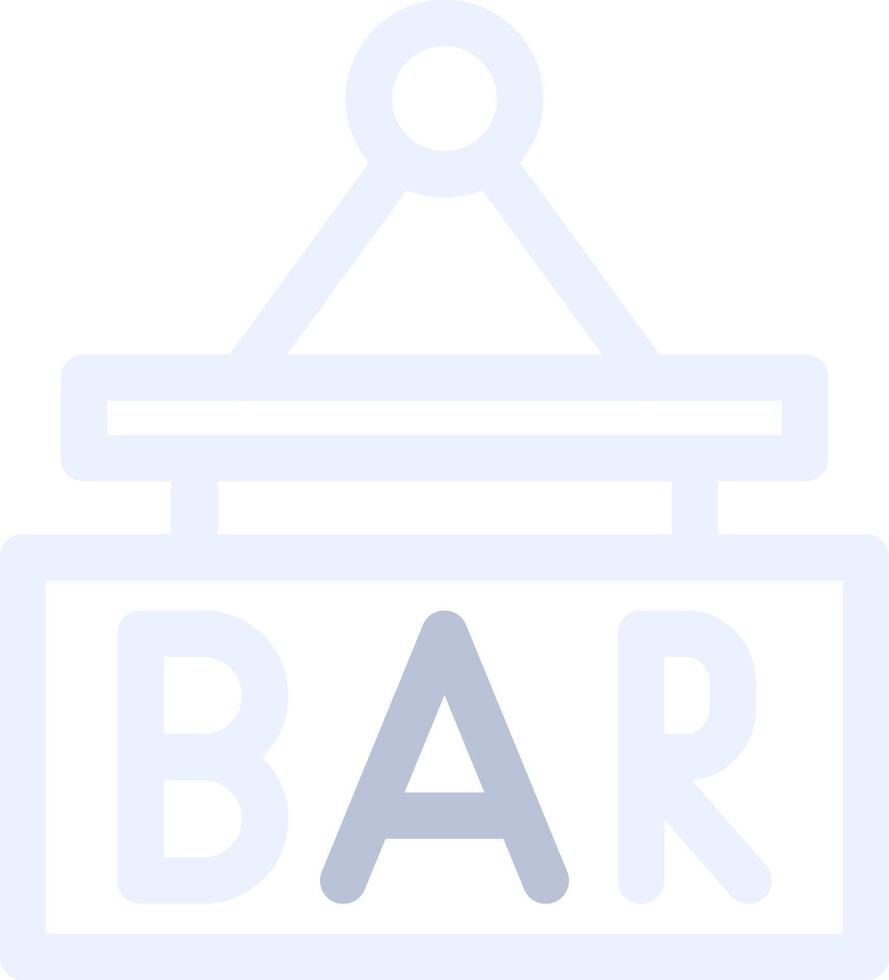 Bar Sign Board Creative Icon Design vector