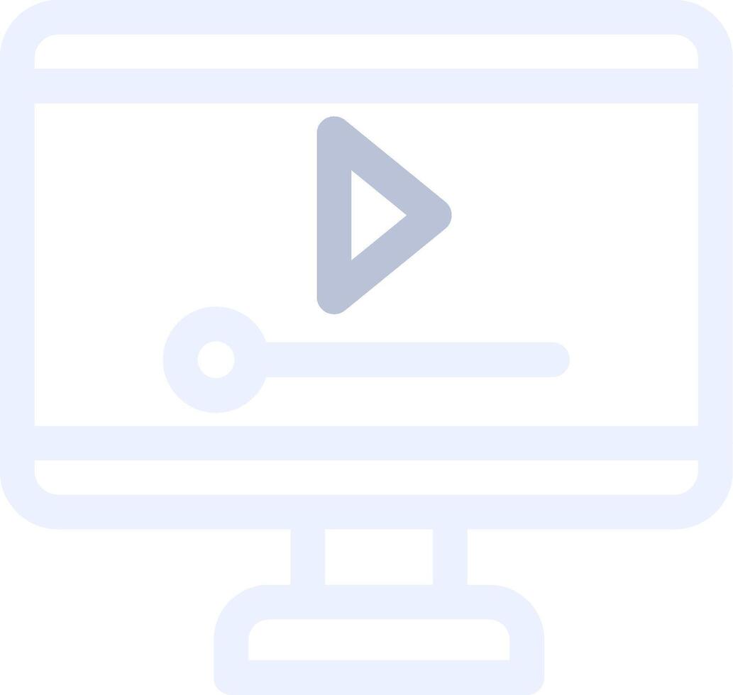 Video Player Creative Icon Design vector