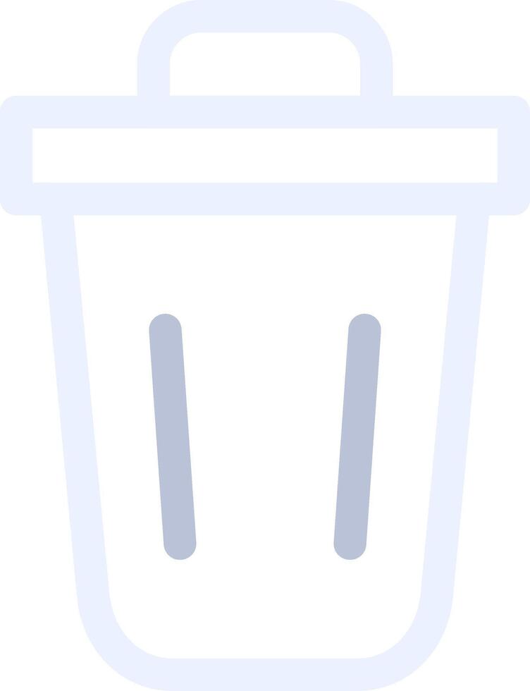 Trash Bin Creative Icon Design vector