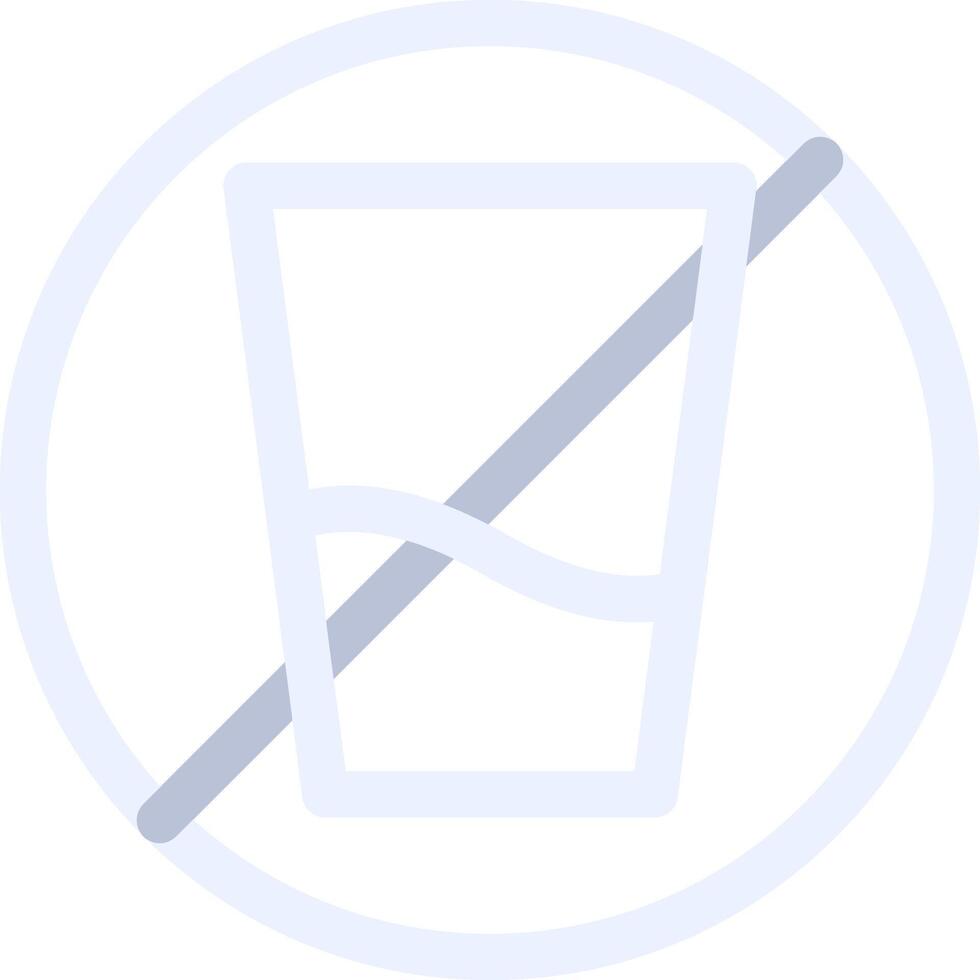 No Soft Drink Creative Icon Design vector