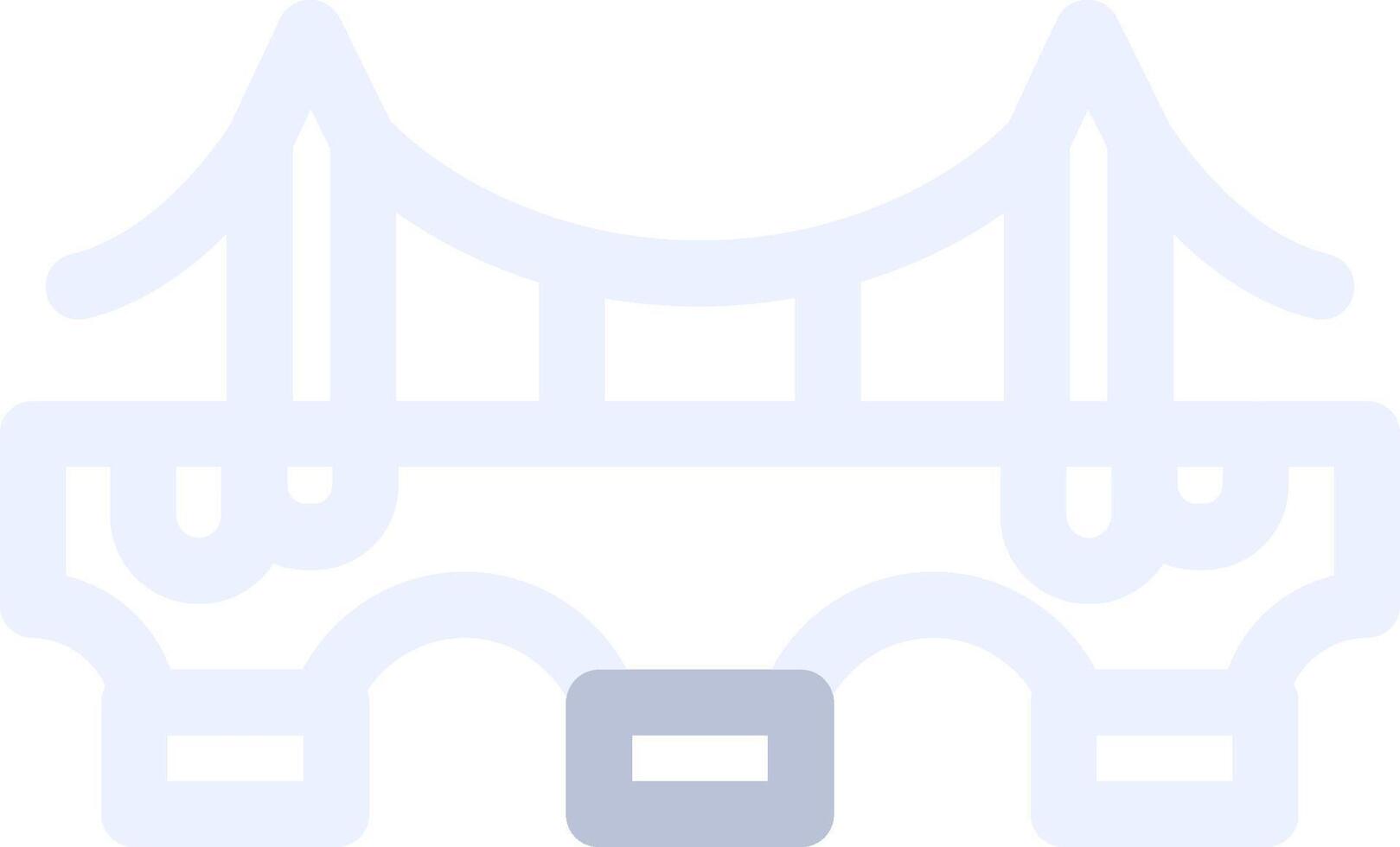 Bridge Creative Icon Design vector