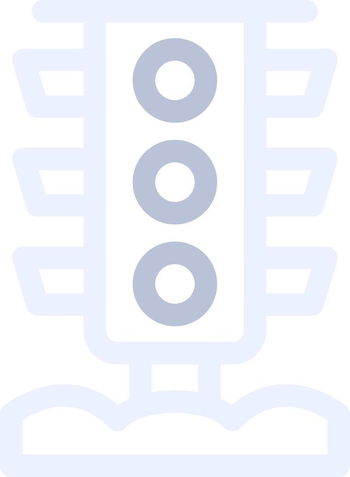 Traffic Light Creative Icon Design vector