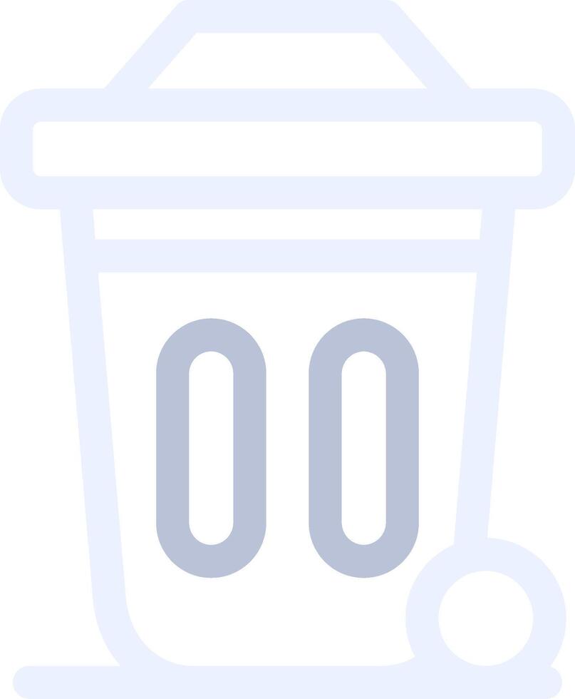 Dustbin Creative Icon Design vector
