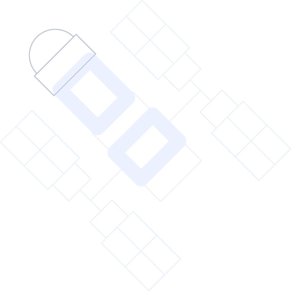 Space Station Creative Icon Design vector