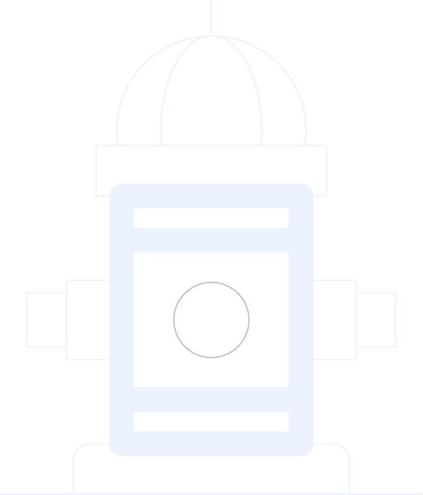 Fire Hydrant Creative Icon Design vector