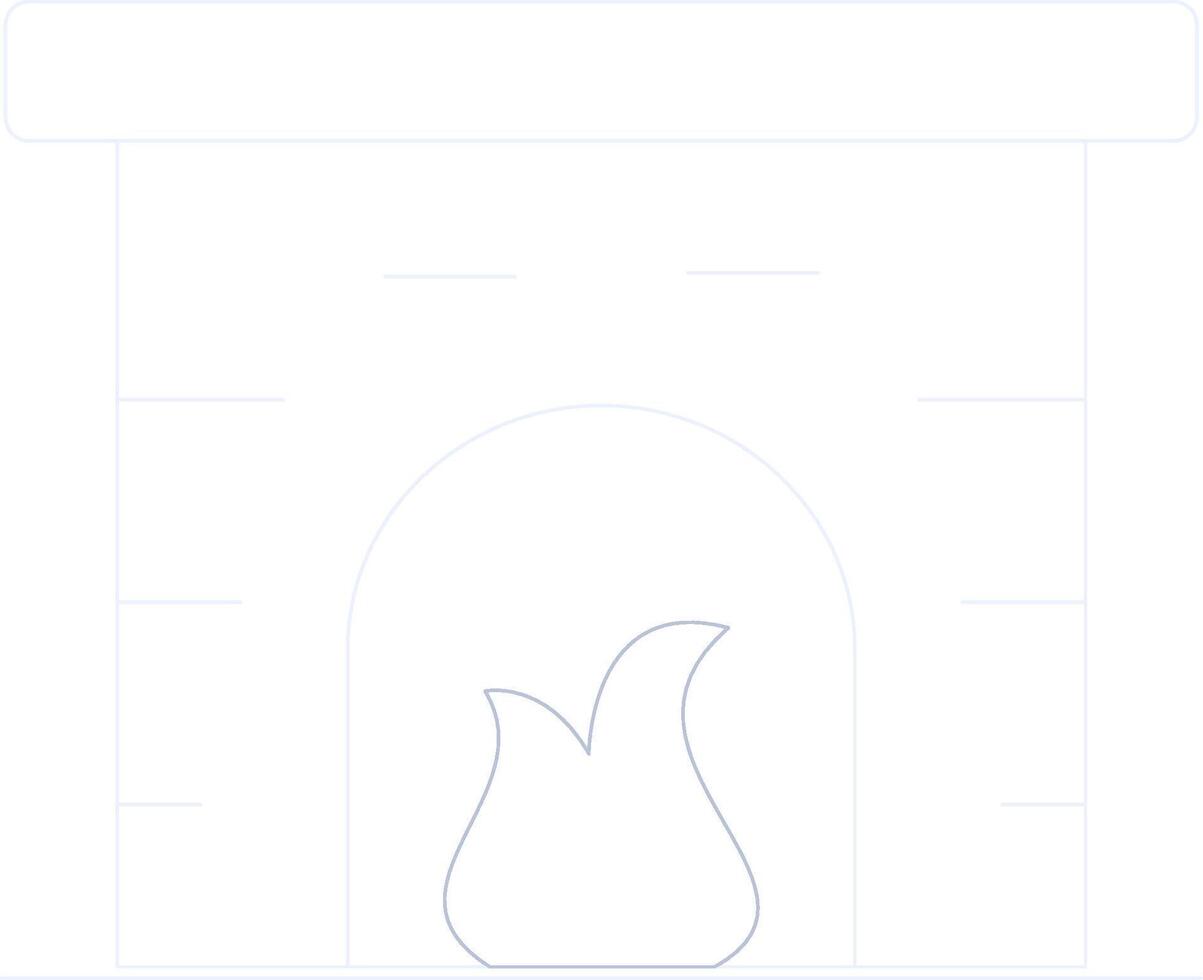 Fireplace Creative Icon Design vector