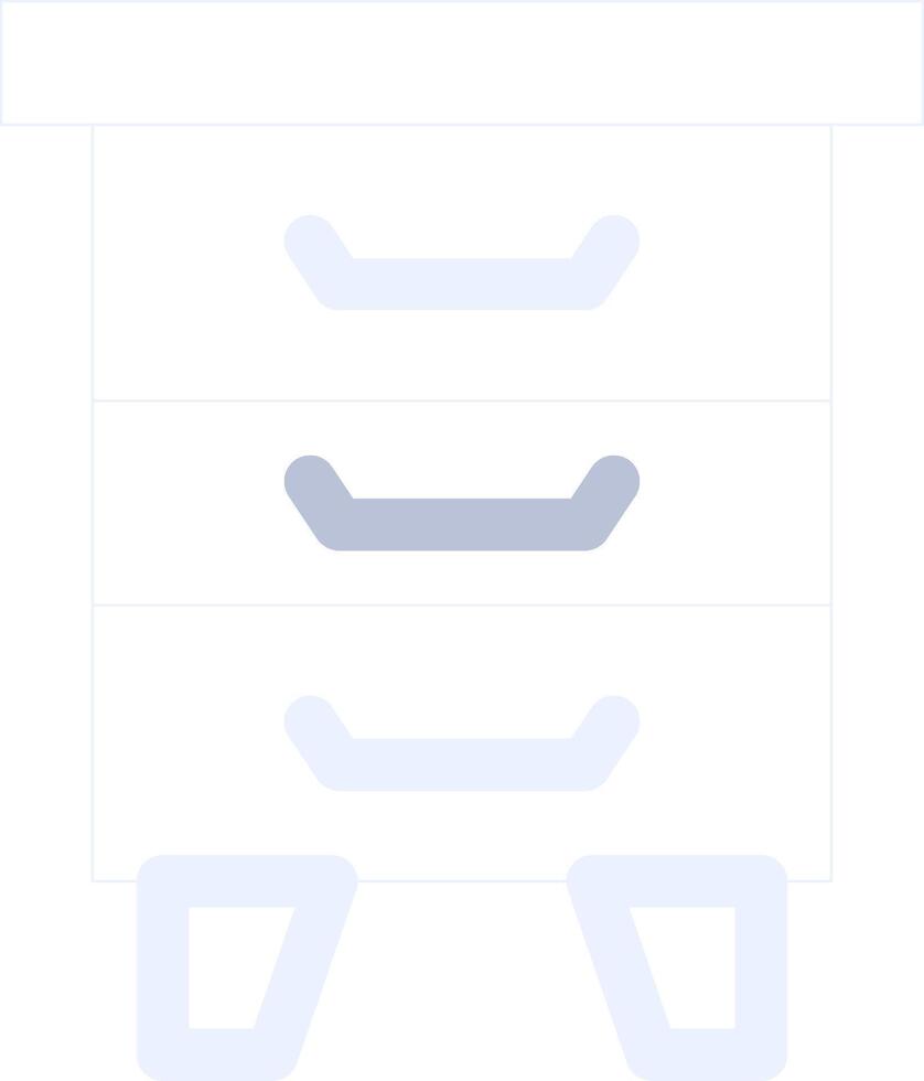 Bedside Table Creative Icon Design vector