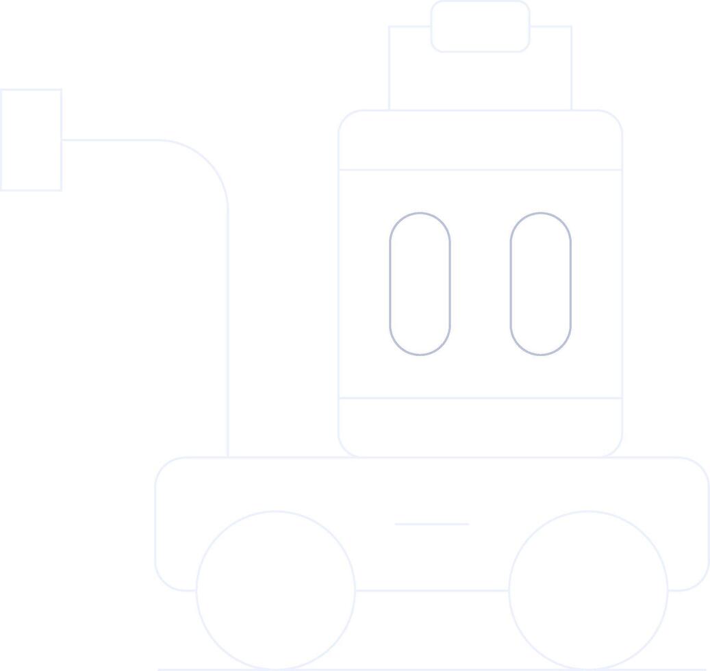 Luggage Cart Creative Icon Design vector