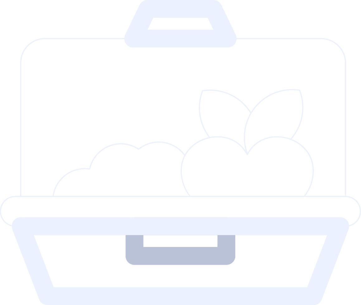 Lunch Box Creative Icon Design vector