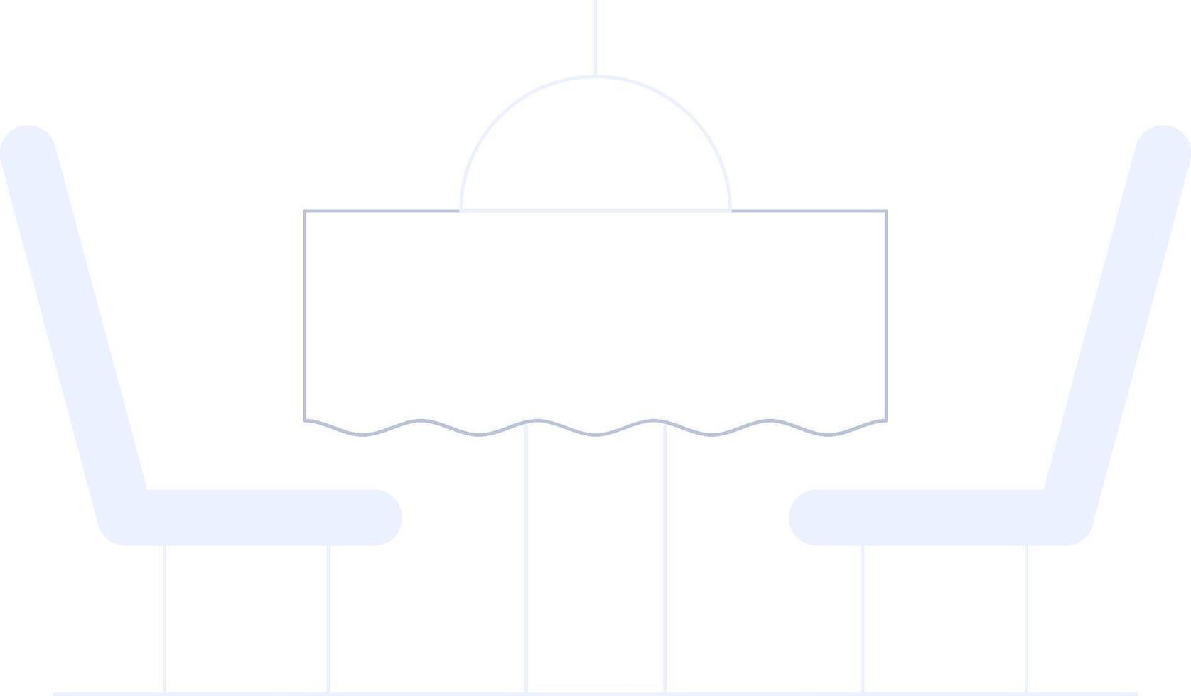 Dinner Table Creative Icon Design vector