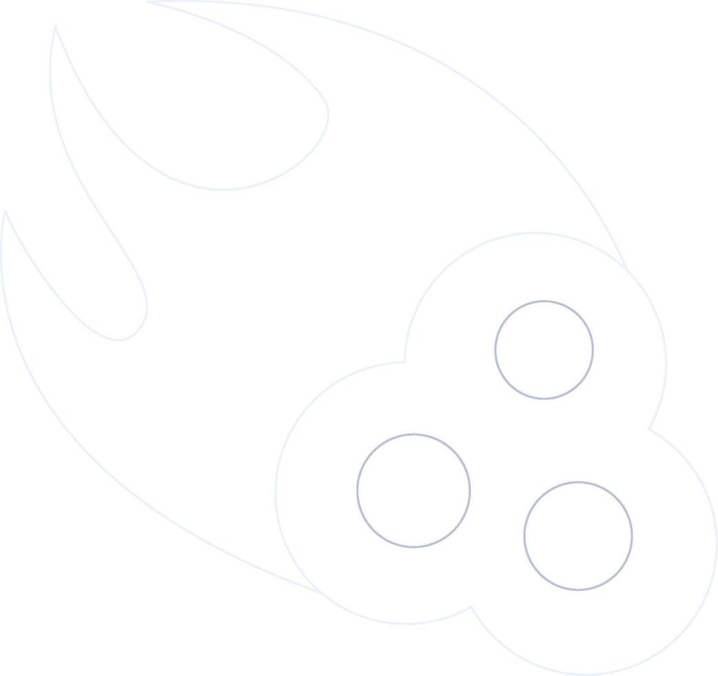 Meteorite Creative Icon Design vector