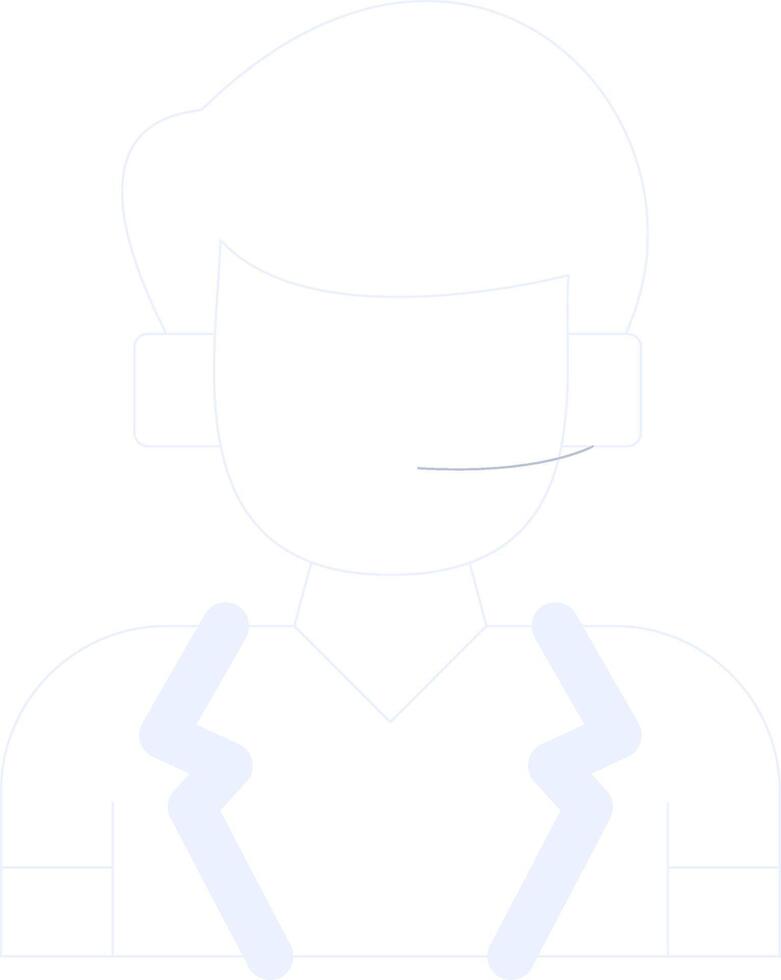 Telephonist Creative Icon Design vector