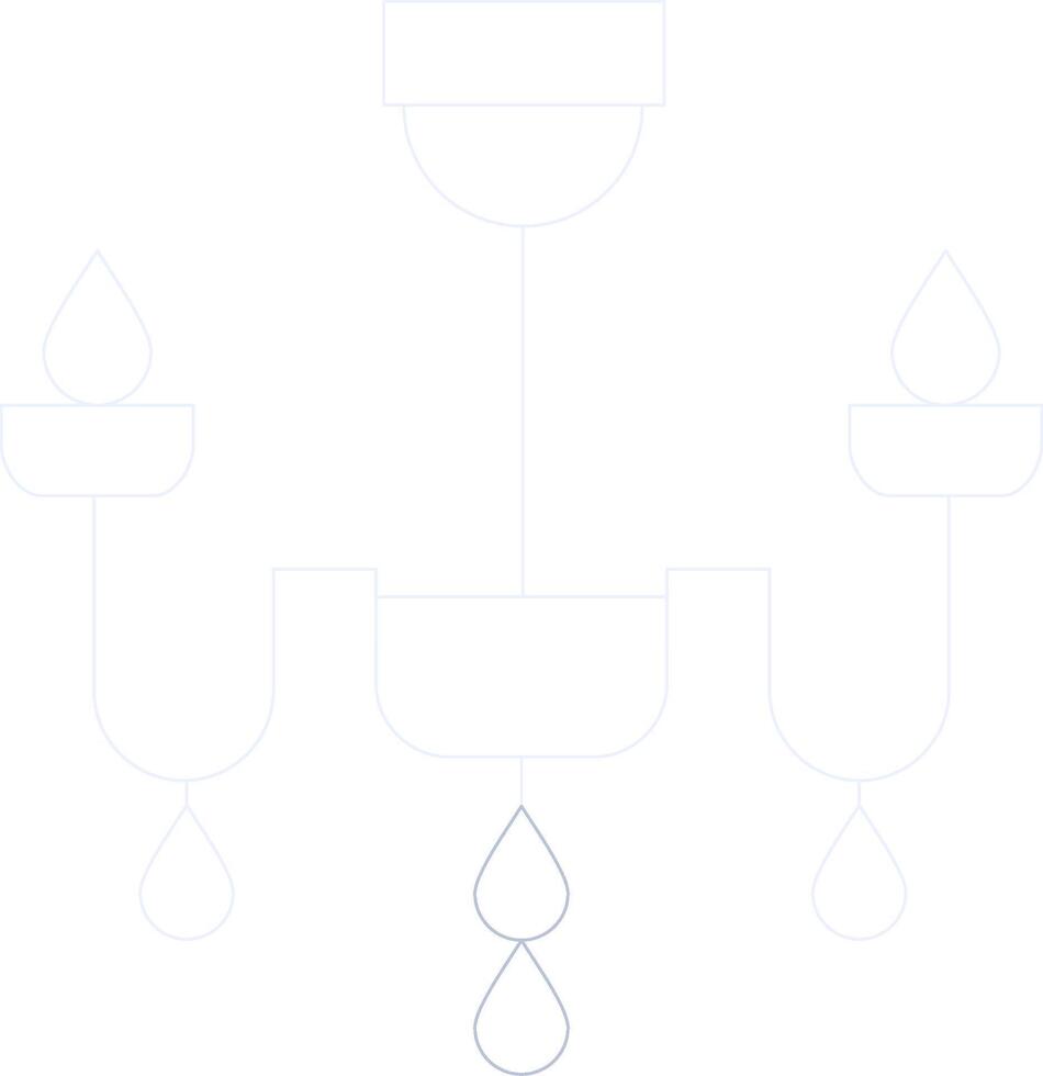 Chandelier Creative Icon Design vector
