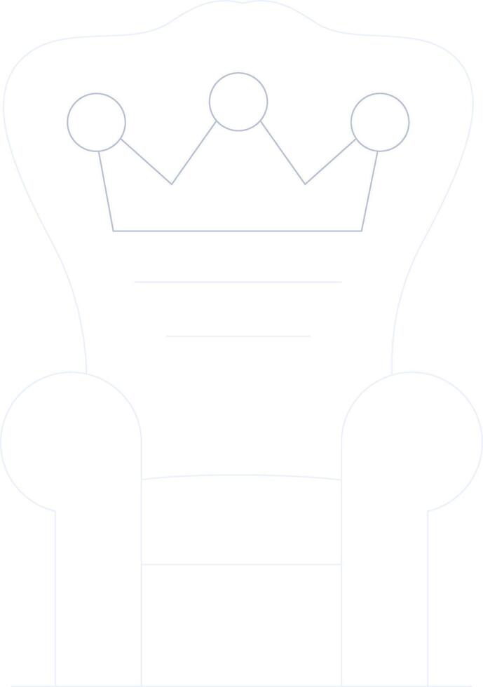 Throne Creative Icon Design vector