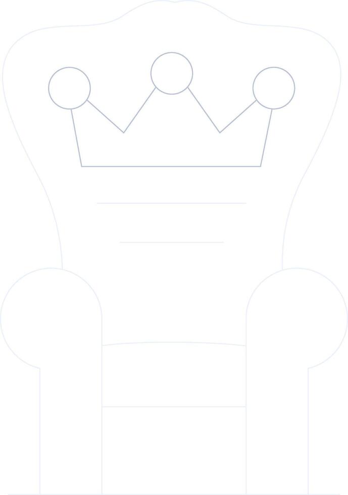 diseño de icono creativo de trono vector